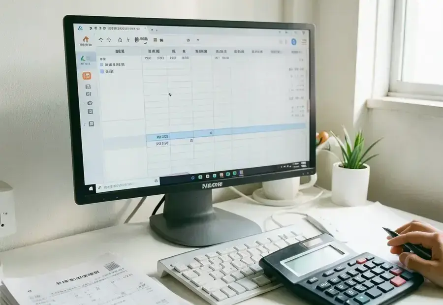 経理コーナーで請求ダッシュボードを表示したモニター