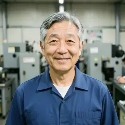 大阪の製造業で働く 55歳の男性